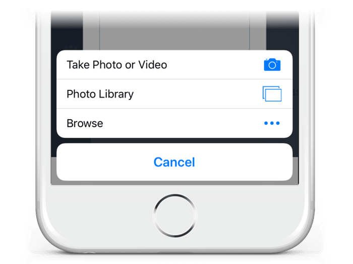 Take photos with your mobile phone and send them via text message 